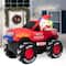 Glitzhome® 7ft. LED Lighted Santa Claus Pickup Truck Inflatable Décor